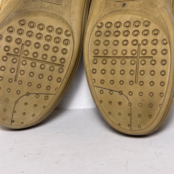 Jos A Bank Suede Moccasin Fur Plaid Lining Slipper Brown Tan Pajama Shoes Men 12 - Picture 9 of 13